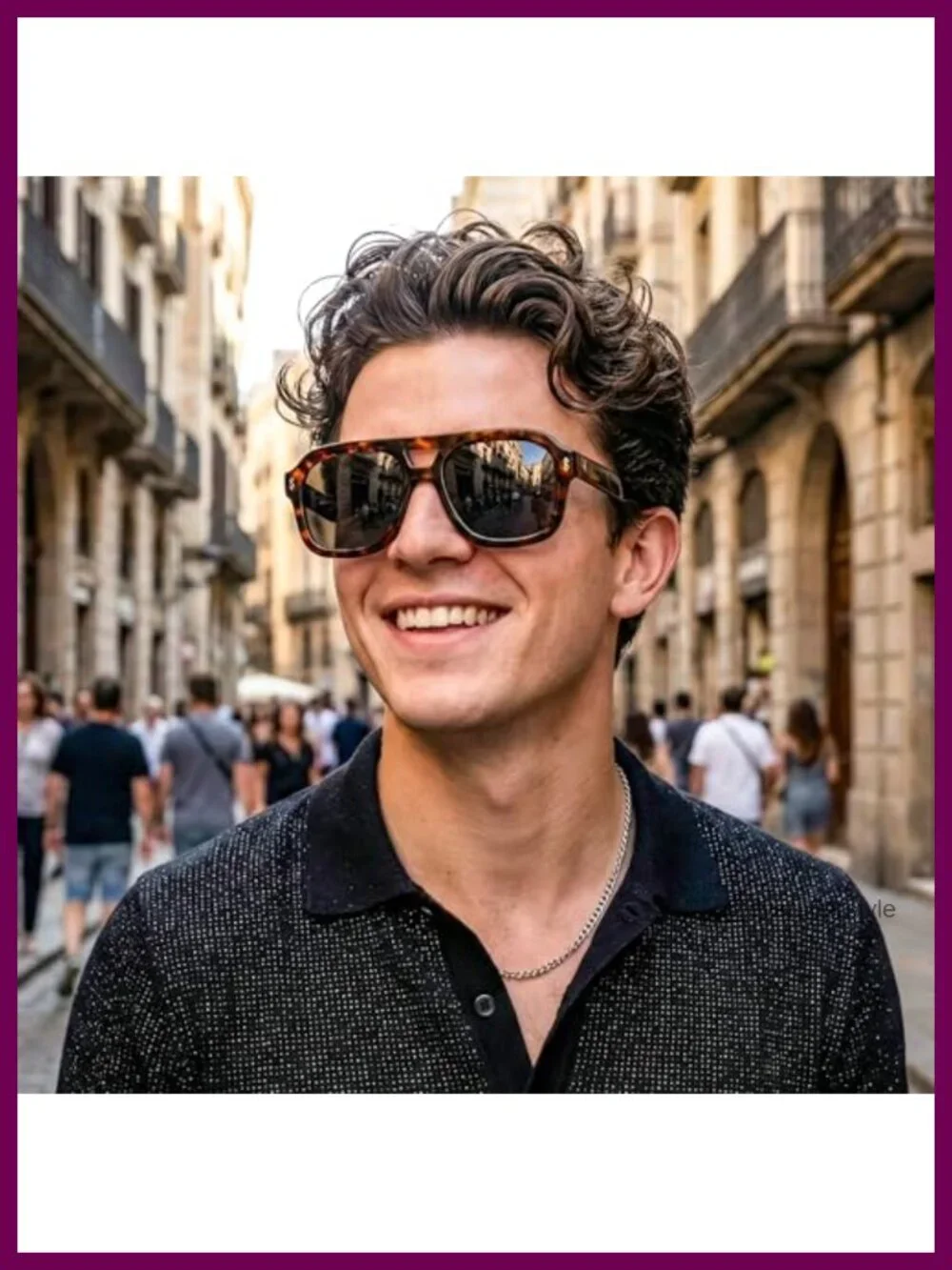 Retro Thick Aviator Sunglasses for Women Men, Oversized Square Pilot Vintage
